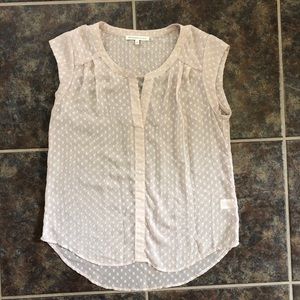 Daniel Rainn sheer cap-sleeve top